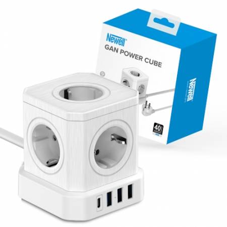Newell NL4385 GaN Power Cube - kostka zasilająca 9w1, biała_3